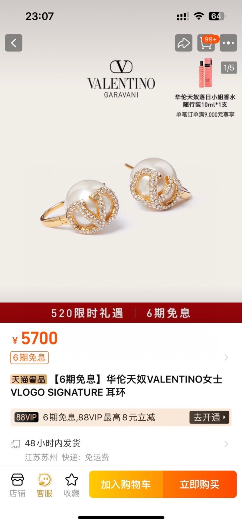 Valentino Earrings